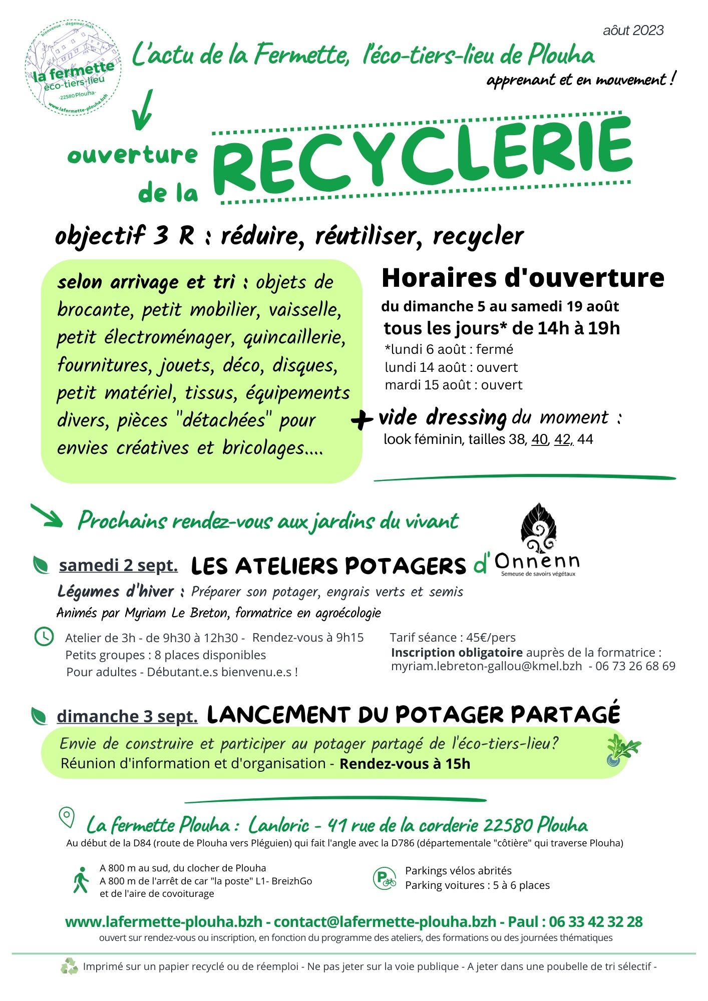 Ouverture-Recyclerie-Fermette-eco-tiers-lieu-Plouha-Aout-23